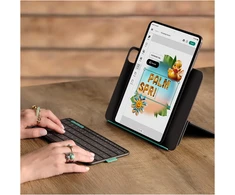 Logitech Flip Folio - Klaviatūra und Foliohülle - full size -AZERTY - Französisch - Graphite - für Apple 10.9-inch iPad Air (5th generation)