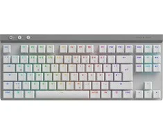 Belaidė klaviatūra Logitech G515 LIGHTSPEED TKL, Baltos spalvos, Išdėstymas: Vokiečių k. (Qwertz)