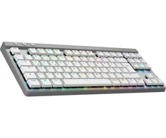 Belaidė klaviatūra Logitech G515 LIGHTSPEED TKL, Baltos spalvos, Išdėstymas: Vokiečių k. (Qwertz)