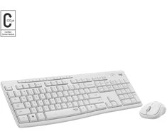 Klaviatūra Logitech MK295 SILENT WIRELESS COMBO/OFF Baltas - CH - CENTRAL
