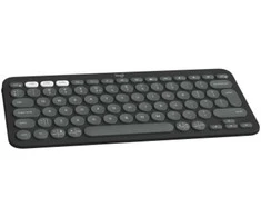 Belaidė klaviatūra Logitech PEBBLE KEYS 2 K380S, Grafito spalvos, Išdėstymas: US tarptautinis (Qwerty)