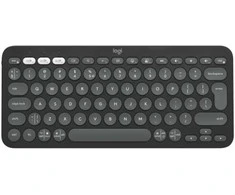 Belaidė klaviatūra Logitech PEBBLE KEYS 2 K380S, Grafito spalvos, Išdėstymas: US tarptautinis (Qwerty)