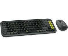 Logitech POP ICON COMBO Pelė AND KB/GRAPHITE - CH - CENTRAL-419
