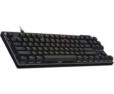 Logitech PRO X TKL RAPID Juodas . Kabelgebundene Gaming-Klaviatūra. Magnetische Analog-Switches. Rapid-Trigger. LIGHTSYNC RGB