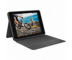 Logitech Rugged Folio mobiliojo įrenginio klaviatūra QWERTZ Vokiečių Grafitas C tipo USB