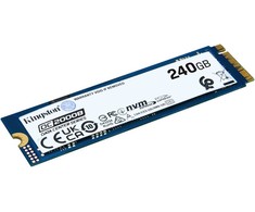 Kingston Technology 240G DC2000B PCIe 4.0 M.2 2280 Enterprise SSD (be radiatoriaus), 240 GB, M.2, 4500 MB/s