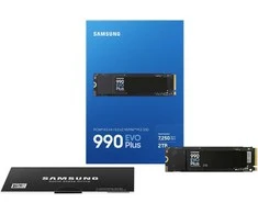 Samsung SSD | 990 EVO Plus | 2000 GB | SSD form factor M.2 2280 | Solid-state drive sąsaja NVMe | Skaitymo greitis 7250 MB/s | Rašymo greitis 6300 MB/s