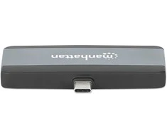 Šakotuvas Manhattan 190404 prijungimo stotis Laidinė USB 3.2 Gen 2 (3.1 Gen 2) Type-C pilka