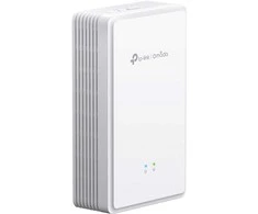 Maršrutizatorius TP-Link „Omada AX1800“ sieninis dviejų dažnių „Wi-Fi“ 6 GPON prieigos taškas. PRIVAŽIAVIMAS: 1 × SC/UPC GPON + 2 × 1G RJ45 prievadai (vienas palaiko „Poe Out“) + 1 × RJ11 prievadas. GREITIS: 574 Mbps esant 2,4 GHz + 1201 Mbps esant 5 GHz dažniui. FUNKCIJOS: Kintamosios srovės maitinimas, „Poe Out“, 4 × vidinės antenos, MU-MIMO, palaikoma 80 MHz dažnis, sklandus tarptinklinis ryšys, dažnių juostos valdymas, spindulių formavimas, apkrova.