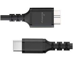 MediaRange Kabelis do ładowania Micro-B na USB-C USB 3.0 0,5m juoda