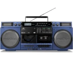 Medion LIFE® P66538 Retro-Boombox blau