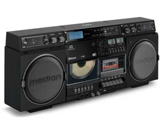 Medion LIFE P66538 Retro-Boombox juodas