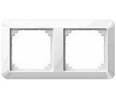 MERTEN 389219 Rahmen 2-fach pws brilliant 1-M