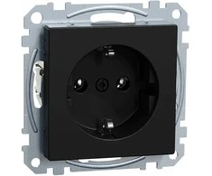 MERTEN MEG2301-0403 SCHUKO-Steckdose, Steckklemmen, juodas matt, System M