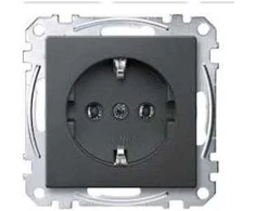 MERTEN MEG2301-0414 SCHUKO-Steckdose anthrazit System M
