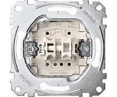 MERTEN MEG3715-0000 - Rocker switch - 1P - Metallic - IP20 - 250 V - 10 A