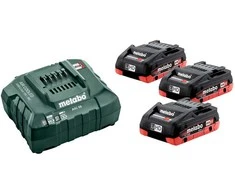 Metabo Įkroviklio ir akumuliatorių 3 x 4,0 Ah rinkinys (685132000), 18 V