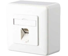 METZ CONNECT E-DAT C6 1 prievadas AP grynai baltas