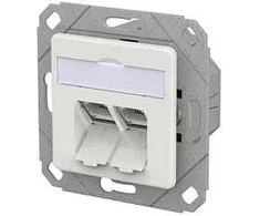 METZ CONNECT Anschlussdose E-DAT C6A IDC 2 Port UPk verkehrswei