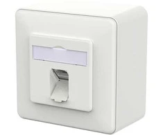 METZ CONNECT Anschlussdose E-DAT C6A IDC 1 Port AP verkehrswei