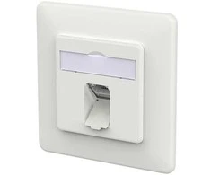 METZ CONNECT Anschlussdose E-DAT C6A IDC 1 Port UP verkehrswei