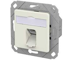 METZ CONNECT Anschlussdose E-DAT C6A LSA++ 1 Port UPk reinwei