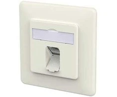 METZ CONNECT Anschlussdose E-DAT C6A LSA++ 1 Port UP reinwei