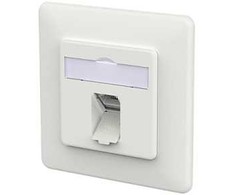 METZ CONNECT Anschlussdose E-DAT C6A LSA++ 1 Port UP verkehrswei