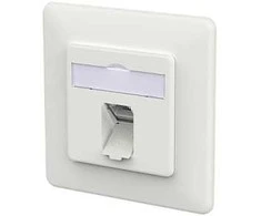 METZ CONNECT Anschlussdose E-DAT C6A LSA++ 1 Port UP verkehrswei