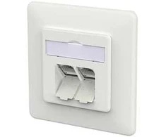 Schneider Electric METZ CONNECT lizdas E-DAT C6A LSA++ 2 portų įleidžiamas baltas (130E381027-I)