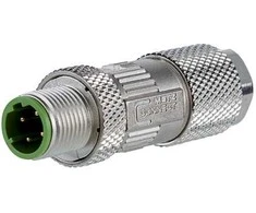 METZ CONNECT M12 Stecker D-kodiert IP67 Cat. 5 feldkonfektionierbar gerade