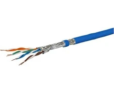 METZ CONNECT montavimo kabelis Cat 7A S/FTP, MC GC1300 pro22, LSZH, mėlynas 100m žiedas