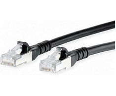 Digitus METZ CONNECT Kabelis krosowy Cat.6A AWG 26, LSOH, juoda, 50 m