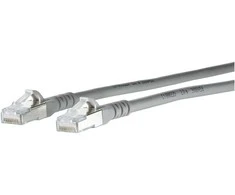 METZ CONNECT Patchkabel Cat.6A AWG 26 grau 0.3m