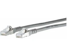 METZ CONNECT Patchkabel Cat.6A AWG 26 grau 0.2m