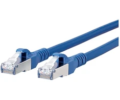 METZ CONNECT Patchkabel S/FTP Cat.6A blau 3,0m