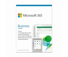 Microsoft 365 Verslo standartas – 1 PC/MAC. 1 metai – DE – dėžutė