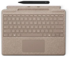 „Microsoft Surface Pro“ klaviatūra su plonu rašikliu – smėlio spalvos