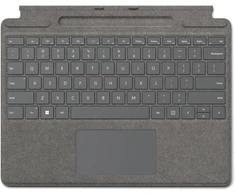 Microsoft Surface Pro Signature Klaviatūra - Klaviatūra , Surface Slim Pen 2 Ablage- und Ladeschale - QWERTY - International Englisch - Platin