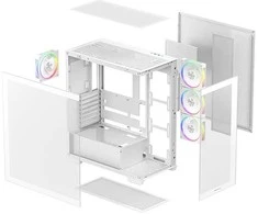 DeepCool CG580 4F V2 Midi Tower Baltas
