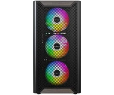 Montech XR Wood PC-kompiuterio korpusas, Midi-Tower, ATX, ARGB, Tempered Glass – juodos spalvos