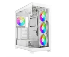 Xilence XILENT Gleam, Tower-case - baltas, Tempered Glass