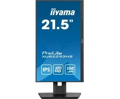 „IIYAMA XUB2293HS-B6“ 21,5 colio IPS FHD LED monitorius, 100 Hz, 300 cd/m², 1 ms, HDMI, DP garsiakalbiai