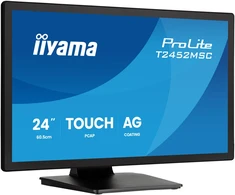 iiyama ProLite T2452MSC-B2AG monitorius komputerowy 61 cm (24") 1920 x 1080 px Full HD LED Ekran dotykowy Juodas