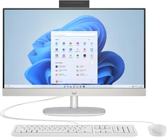 Monitorius HP „viskas viename“ kompiuteris 24-cr0112ng [60,5 cm (23,8 colio) FHD ekranas, „Intel N100“, 8 GB RAM, 512 GB SSD, DOS]