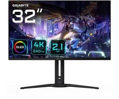 Monitorius GIGABYTE AORUS FO32U2P 80,01cm 31,5Zoll OLED 3840x2160 UHD 240Hz 250cd/m2 2xHDMI 2.1 1xDP 2.1 1xDP 1x4