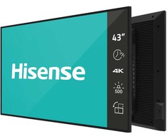 Monitorius Hisense 43DM66D | Digital Signage Ekranas | 43 " | Landscape/Portrait | 24/7 | Android | Wi-Fi | 8 ms | 178 ° | 178 ° | 500 cd/m²