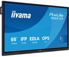 Monitorius Iiyama TE6513A-B2AG 65IN UHD IR 40P - TOUCH AG WITH INTERACTIVE ANDROI