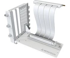 „Montech“ vertikalaus vaizdo plokštės tvirtinimo komplektas, PCIe 4.0 stovo kabelis (baltas, 20 cm)
