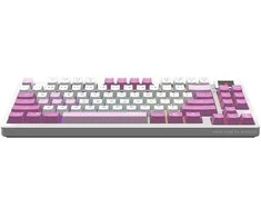 MSI FORGE GK600 TKL WIRELESS VIOLET klaviatūra Žaidimams USB + Bluetooth QWERTY Ispanas Rožinė, Violetinė, Balta